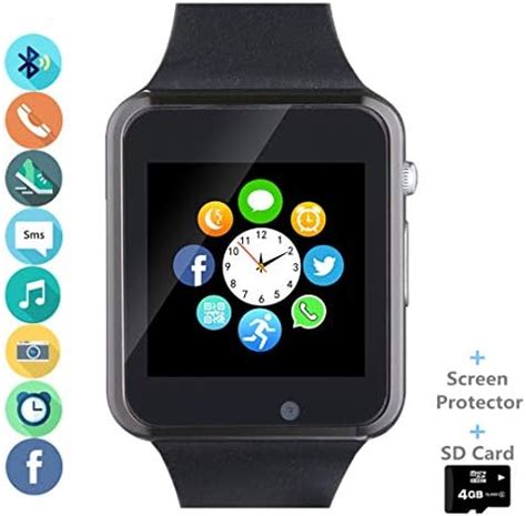 Amazqi Smart Watch, Smartwatch Phone with SD Card 